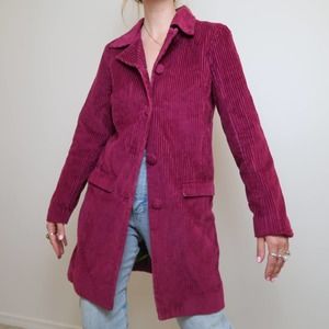 Missoni for Target magenta corduroy long jacket